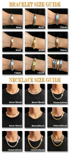 Stainless Steel Cuban Chain Necklace Miami
