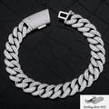 ESKEEM Hip Hop Jewelry Gift 925 Sterling Silver Moissanite/CZ Necklace Iced Out Diamond Personalized Cuban Link Chain