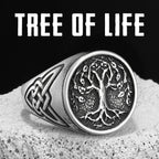 Celtic Knot Tree Ring — Stainless Steel