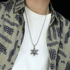 Steel Pendant Chaoren Chaopai Street Six Stars