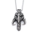 Skull Mandalorian Black Pendant Vintage 316L Gothic