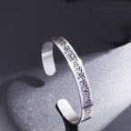 Fashion Design Stainless Steel Curved Tableware Fork Open Bracelet Men and Women Personality Charm Hip Hop Casual