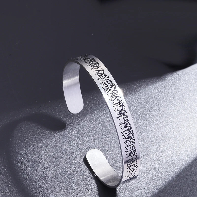 Fashion Design Stainless Steel Curved Tableware Fork Open Bracelet Men and Women Personality Charm Hip Hop Casual