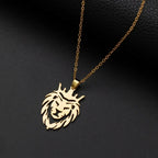 Domineering Tiger Head Pendant Men\\\'s Fashion Animal Tiger Necklace Punk Hip-Hop Trend Casual Jewelry Boyfriend Gift