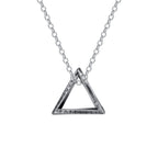 Vnox Norse Viking Pendant Necklaces, Men Twisted Stainless Steel Mobius Triangle Charm, Vegvisir Nordic Valknut