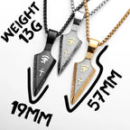 Eye of Horus Pendant Necklace — Stainless Steel