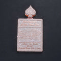 Rose Gold Iced Out Rectangle Pendant