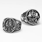 Anchor Lighthouse Ring — Stainless Steel