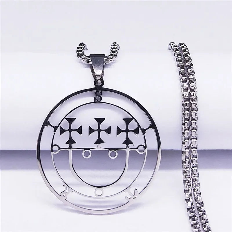 Sigil Lucifer Sitri Pendant Necklace — Stainless Steel
