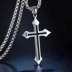 Christian Iced Out Bling Jesus Head Portrait Necklace Pendant Male and Female Cross Catholic Amulet Jewelry