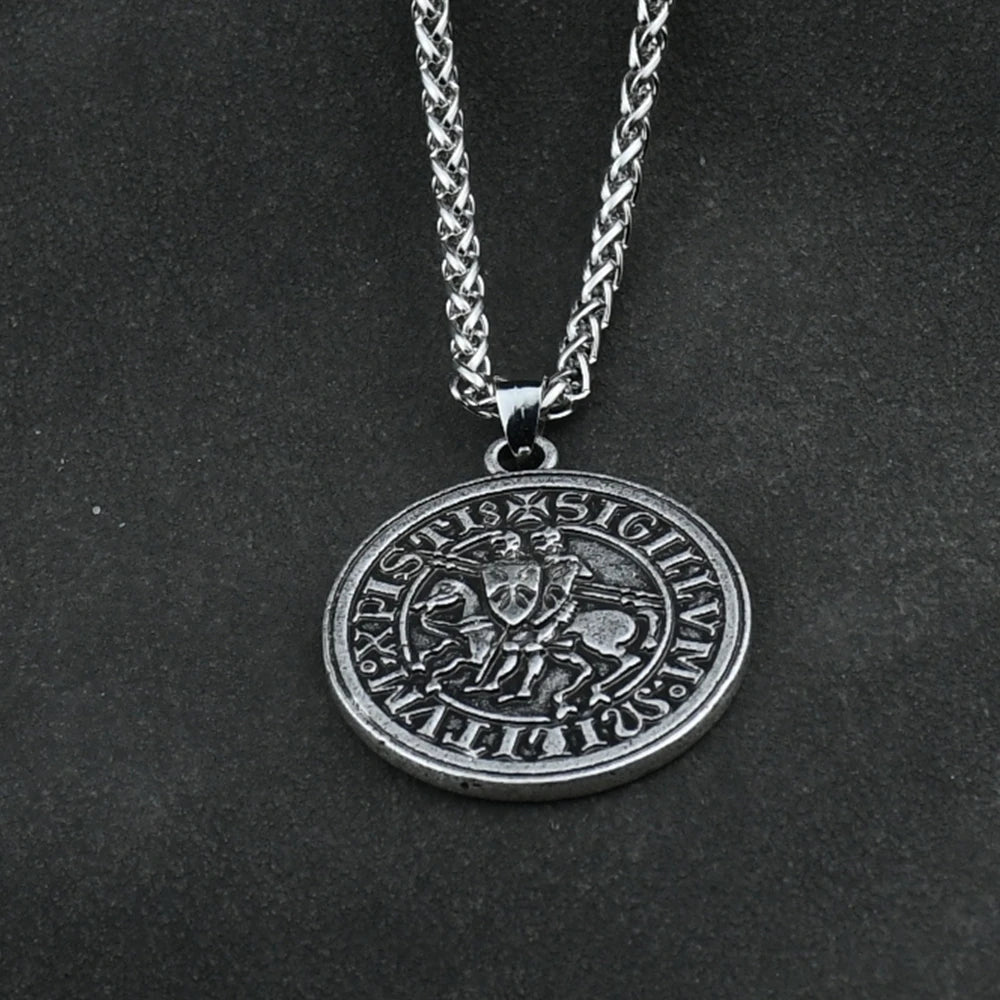 Viking War Horse Seal Pendant Necklace