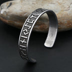 Vintage Nordic Viking Compass Bracelet Punk 316L Stainless Steel Vikings Rune Men Bangles Biker Amulet Jewelry Gift