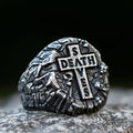 2023 Men's 316L stainless steel ring biker Retro cross skull Ring For Men fashion Chic Fancy Halloween Jewelry free