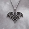 Vampire Bat Charm Choker Necklace — Stainless Steel