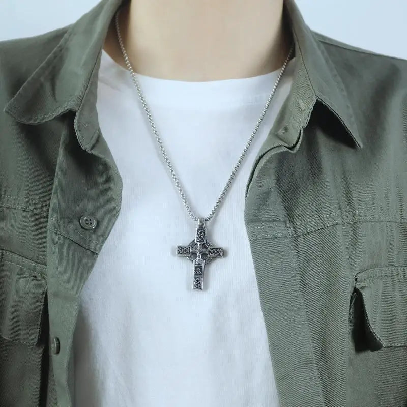Viking Stainless Steel Pendant Necklace