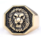 A powerful lion king ring jewelry accessory
