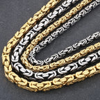 60/63CM Length Chain Necklace for Man Solid 10/13MM Width Stainless Steel Link Chains On Neck Jewelry Mens Necklaces