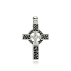 Fashion Vintage Stainless Steel Cross Pendant Necklace For Men Nordic Viking Celtic Knot Necklaces Amulet Jewelry Gift