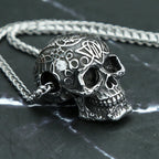 Gothic Skull Stainless Steel Pendant Necklace