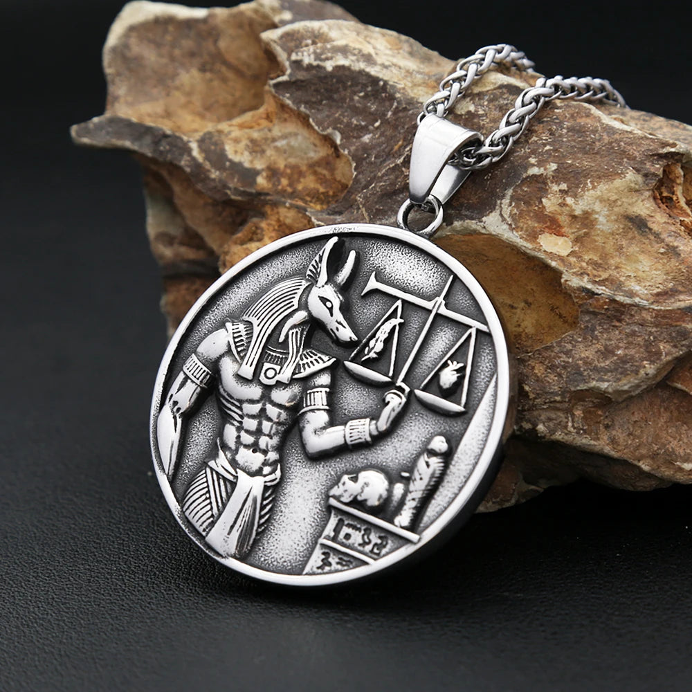 Anubis God of Death Pendant — Stainless