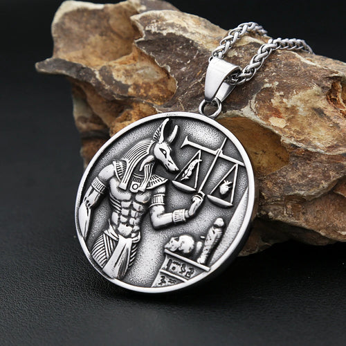 Anubis God of Death Pendant — Stainless