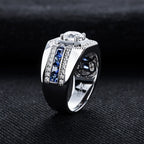 Iced Out VVS Diamond Ring — 925 Silver