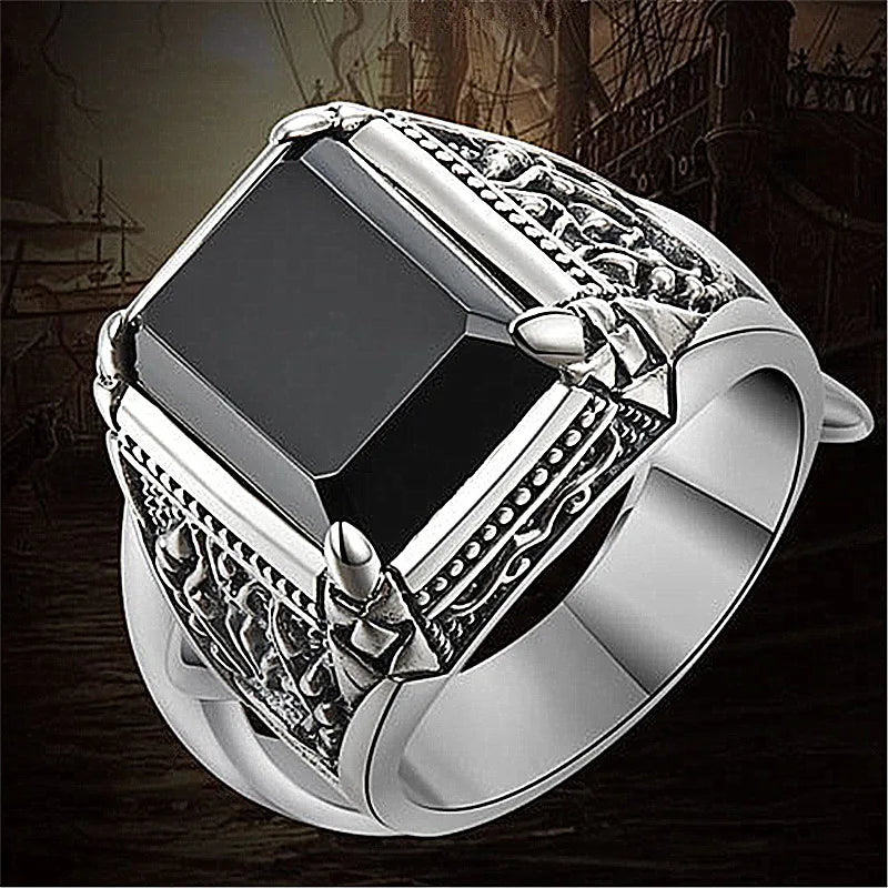 New 925 Sterling Silver Vintage Men Big Ring Classics for Man Women Wedding Simple Jewelry Engagement Gifts Fashion Party Ring