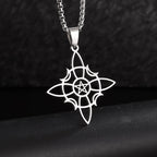 Celtic Witch Knot Pendant Necklace — Steel