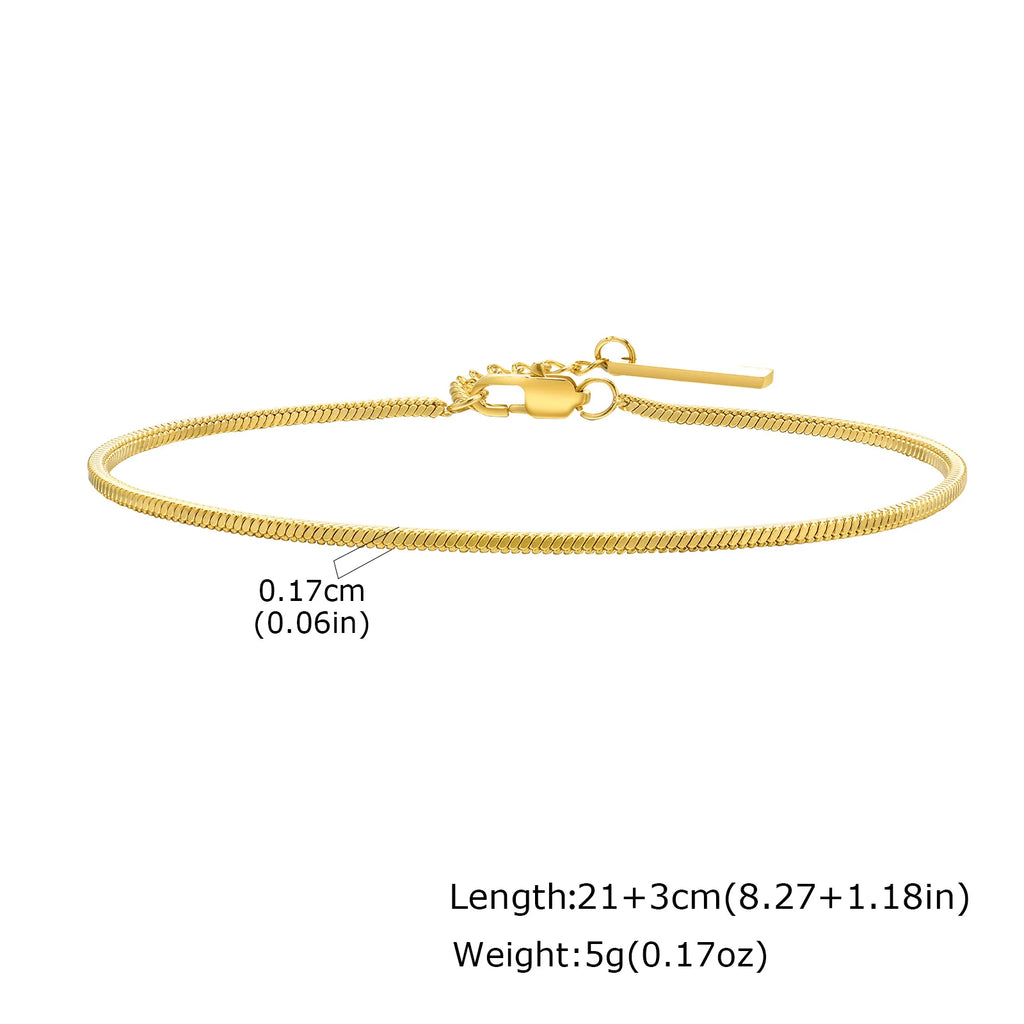 Gold Chunky Chain Bracelet — Stainless Steel