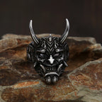 Gothic Skull Mask Ring — Stainless Steel