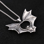 Bat Pendant Necklace — Stainless Steel