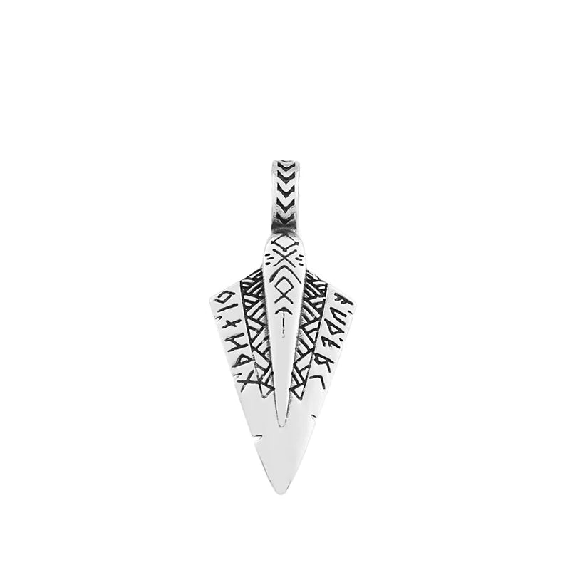 Fashion Retro Viking Rune Spear Pendant for Women Charm Nordic Stainless Steel Men Necklace Popular Valentine's Day