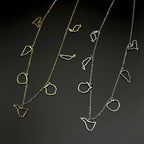 Canary Islands Map Choker Necklace — Stainless Steel