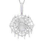 TUHE Hight Quality VVS1 Moissanite Spider pendant 925 Sterling Silver Pendant For Men Hip Hop Jewelry