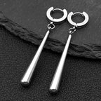 Spike Huggie Hoop Earrings Men Large Stainless Steel Spike Gothic Punk Emo Alternative Women Female Ear Rings Jewelry