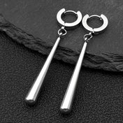 Spike Huggie Hoop Earrings Men Large Stainless Steel Spike Gothic Punk Emo Alternative Women Female Ear Rings Jewelry