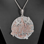 City Skyline Pendant Necklace Two-Tone