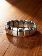 Men's Bracelet Natural Stone Hematite Arrow Bead Beaded Bracelet for Vigour Protection Strength Confidence & Grounding Jewelry