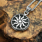 Apollo Sun God Stainless Steel Pendant Necklace
