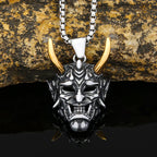 Gothic Ghost Skull Stainless Steel Pendant Necklace