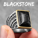 Simple Gemstones Rings 316L Stainless Steel Ring Trendy Luxury Men Elegant Rhinestone for Male Boyfriend Jewelry Classic Gift