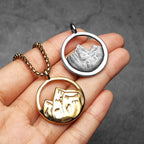 Snow Mountain Minimal Pendant — Stainless Steel