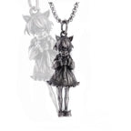 Delicate Antique Silver Color Seraph Prayer Good Luck Necklace Pendant Men Women Anniversary Amulet Jewelry Gift