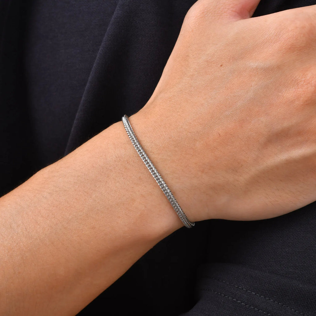 Minimalist Foxtail Chain Bracelet — Stainless Steel