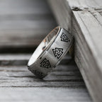 Viking Nordic Rune Band Ring for Men — Stainless Steel