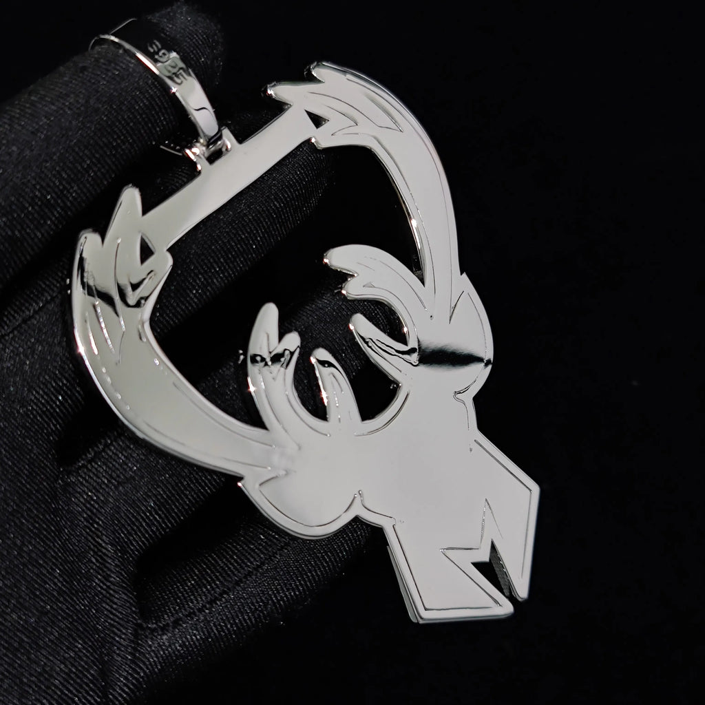 Stainless Steel Antler Pendant Necklace Name