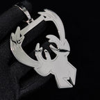 Stainless Steel Antler Pendant Necklace Name