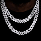 Iced Out Cuban Necklace Stainless Steel 15MM