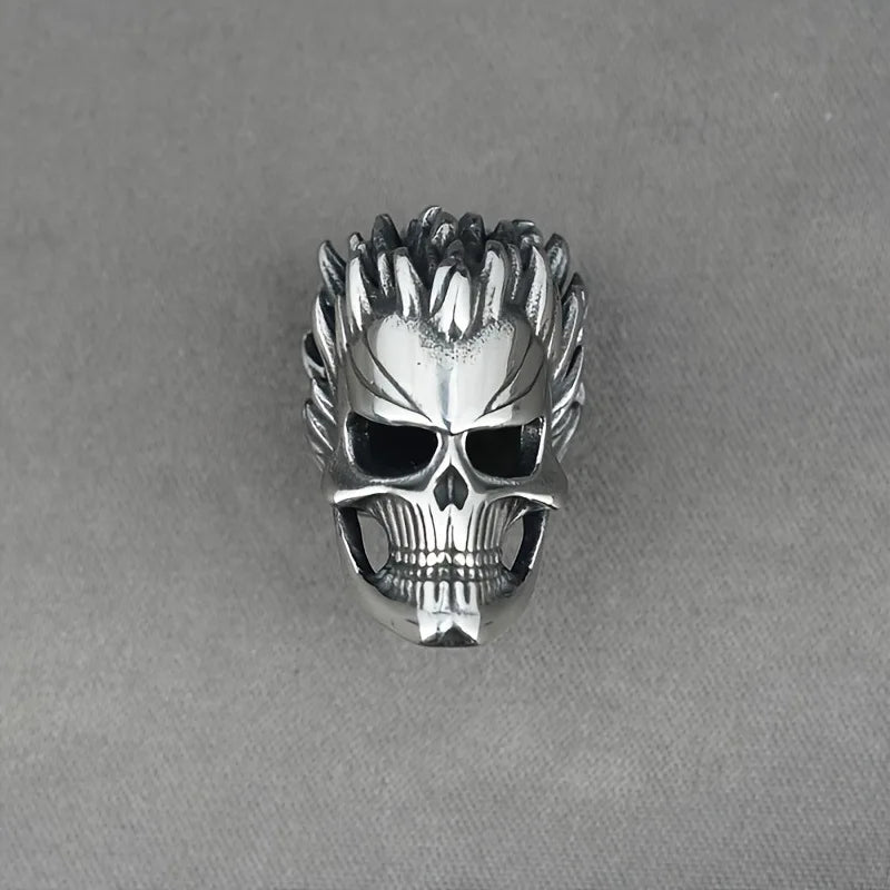 Laughing Skull Pendant Necklace — Retro Gothic