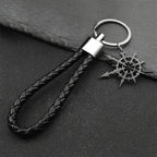 Gothic Silver Boomerang Keychain — Stainless Steel